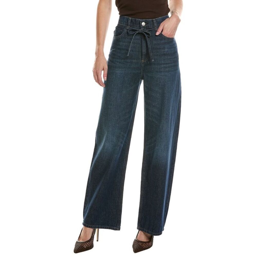 Dl1961 Womens Casie Space Blue Relaxed Wide Leg Jean, Blue